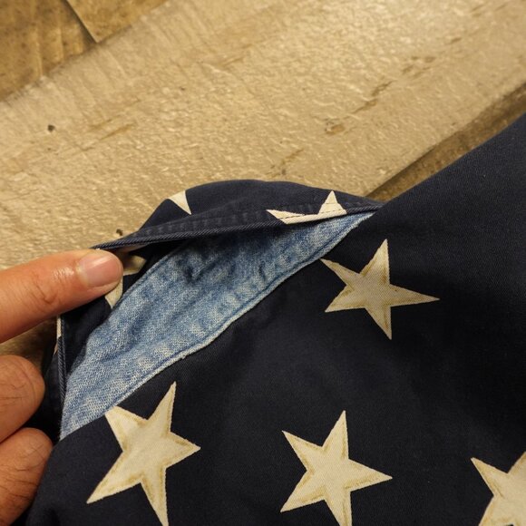 Chaps Ralph Lauren Flag Shirt Men’s Large Red White Blue Stars Stripes USA - Picture 11 of 11